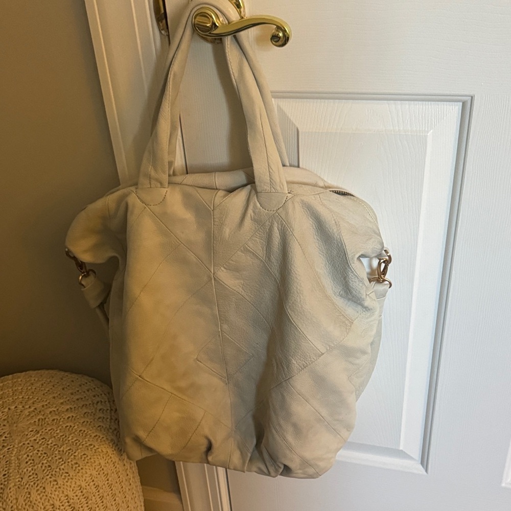 Rebecca Taylor Soft Cream Tote Bag